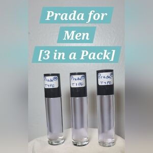 Prada for (M) Type - 1/3 oz. Scented Body Oil (3pk)